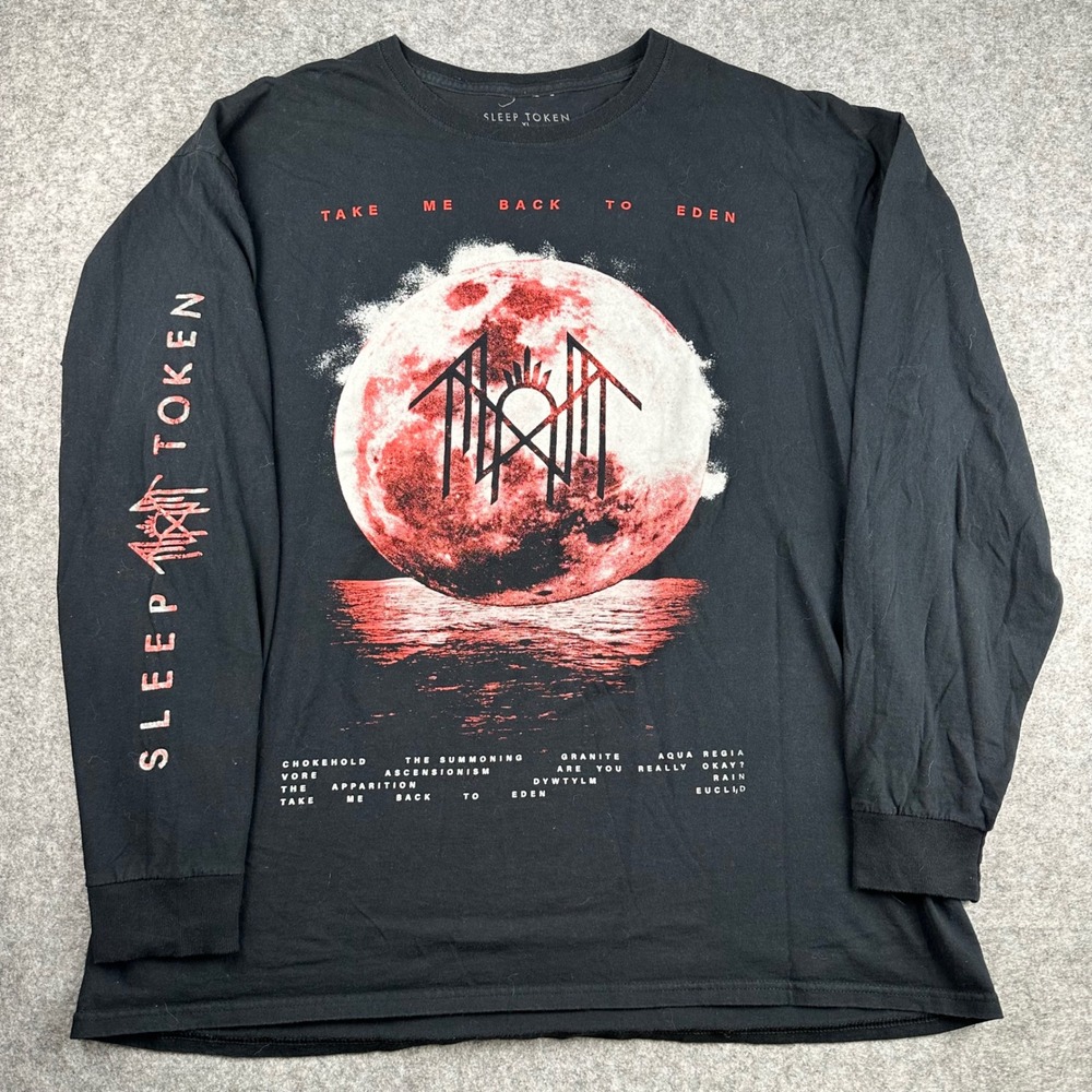 Sleep Token Take Me Back To Eden Long Sleeve Shirt XL Black Graphic Band Tee